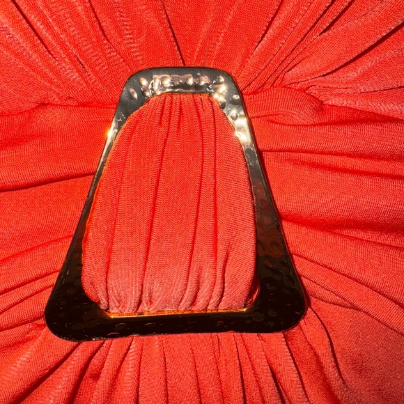 Vintage Cache Cinch Dress with Gold Embellishment Size 8 - Picture 7 of 11